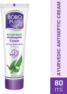 BOROPLUS Ayurvedic Antiseptic Cream with 10 super herbs and 24 hrs Moisturisation Antiseptic Cream