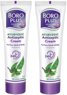 BOROPLUS Ayurvedic Antiseptic Cream with 10 super herbs and 24 hrs Moisturisation Antiseptic Cream