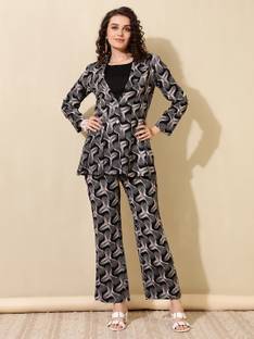 Daevish Top Pant Co-ords Set with Blazer