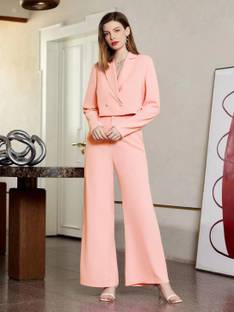 KOTTY Top Pant Co-ords Set with Blazer