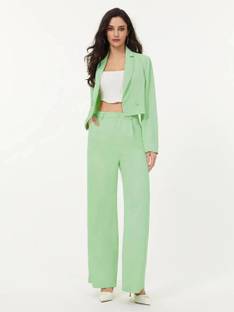 KOTTY Top Pant Co-ords Set with Blazer