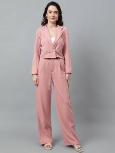 KOTTY Top Pant Co-ords Set with Blazer