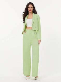 KOTTY Top Pant Co-ords Set with Blazer