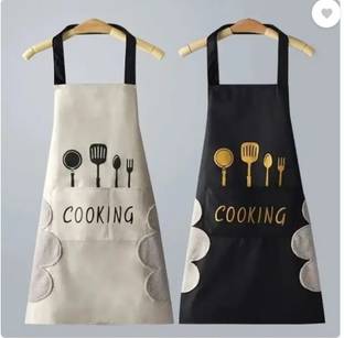 GOLDENEYEHOUSE Polyester Chef's Apron - Free Size