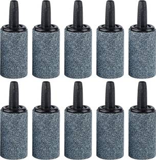 VAYINATO (10 Pcs) 1 Inch Air Stone Cylinder Grey Bubble Diffuser for Air Pumps & Tanks Aquarium Air Stone