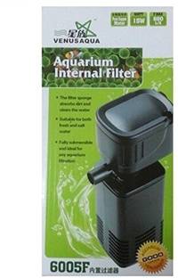 Venus Aqua ORIGINAL Venus Aqua 6005F Aquarium Internal Filter for all Aquariums. 880 L/Hr. 15 Watt Motor & Pure Copper Motor Undergravel Aquarium Filter