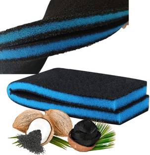 वायिनाटो Activated Carbon Infused Blue Bio Sponge 50*11 Cm स्पंज एक्वेरियम फ़िल्टर