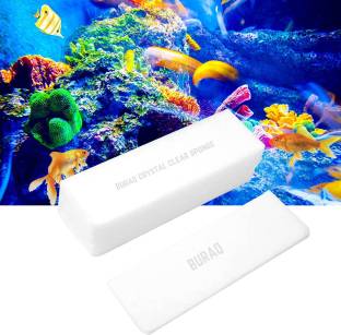 Buraq 6 Pcs Aquarium Crystal Clear Sponge - For Top Filter Sponge Aquarium Filter