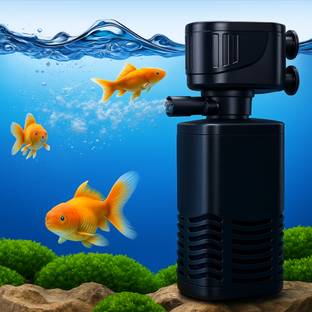 Buraq Aquarium Filter Pump 4 in 1 High Power Oxygen Filteration System Power Aquarium Filter