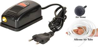 kickAt Single Outlet Aquarium Oxygen Air Pump for Fish Tank with pipe and stone Power Aquarium Filter