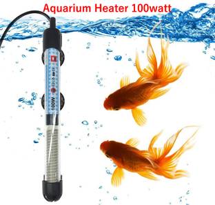 kickAt Fully Automatic ON Off Fish Tank Heater with Temperature Control knob (100watt) Submersible Aquarium Immersion Heater