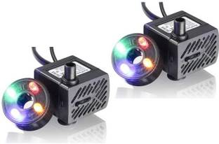 Sentrox Sentrox Indoor Tabletop Water Fountain Pump with LED Light, (Set of 2) | Water Aquarium Pump
