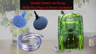 kickAt Premium Double Outlet Aquarium Oxygen Air Pump for Air Bubble of Fish Tank Air Aquarium Pump