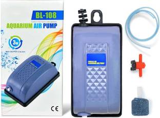Buraq Basic Aquarium Oxygen Air Pump Motor Beginner Kit Set For Fish Tanks Water Aquarium Pump