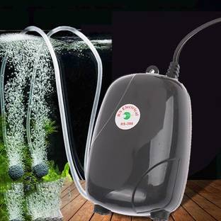 VAYINATO RS-390 Silent Mini Oxygen Air Pump with 3 Meter Air Tube and 2 Air Stone Aquarium Tool