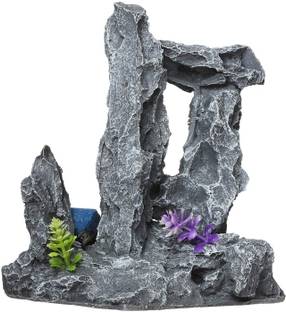 Gaurvi Enterprises Rock Stand Stone Aquarium Decoration Ornaments/Toy for Fish Tank Aragonite Unplanted Substrate