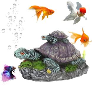 Mistletoe Resin Artificial Tortoise Turtle Animal Aquarium Decorations or Fish Tank Laterite Unplanted Substrate