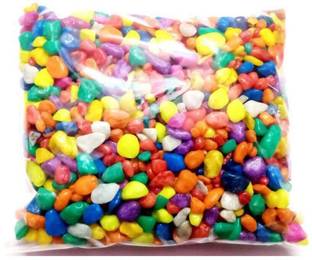 AFAST Afast Multicolor Pabbles/Stone For Garden, Plants, Aquarium & Home Decor Marble Unplanted Substrate