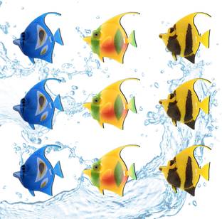XINXUI Artificial Moving Fish For Aquarium Lifelike Aquarium Decorations(9 Pieces) Laterite Planted Substrate