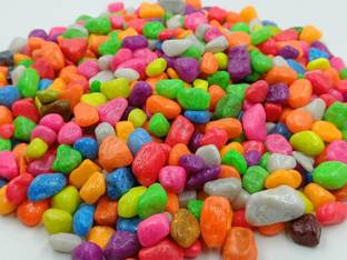 SMAB 1kg Stone Pebbles Multicolour for Garden Path, Aquarium Tanks & Decorative Use Marble Planted Substrate