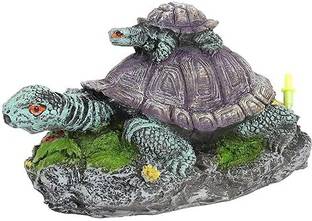 SYMKARD Aquarium Turtle Toy Underwater Landscape For Fish Tank Decoration Ornament Laterite Unplanted Substrate