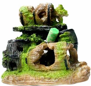 Mistletoe Natural Looking Broken Barrels for Aquarium or Fish Tank Laterite Unplanted Substrate