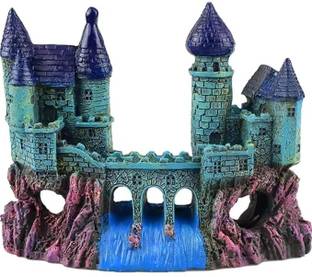 Mistletoe Small Ancient Castle Resin Background for Small Fish Tank Aquarium Accessories Laterite Unplanted Substrate