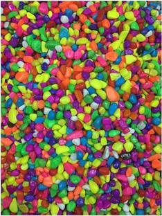 AFAST Afast Multicolor Pabbles/Stone For Garden, Plants, Aquarium & Home Decor Marble Unplanted Substrate