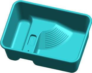 Hallofeed Turtle Tank Aquarium, Turtle Habitat Reptile Tank Plastic Terrarium Rectangle Aquarium Tank