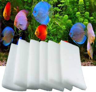 Horianzo Aquarium Sponge Filter for Biochemical Cotton Reusable Foam, Washable Carbonized Sponge Mat Suitable for Sea Water and Fresh Water Aquarium Tool