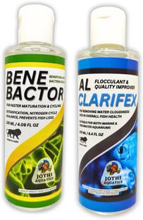 Jothi Aquatics Aquarium Starter Kit | Bene Bactor + AL Clarifex | 2 * 100ml Aquarium Tool