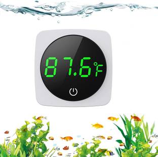 VAYINATO One Touch LCD Digital Display with Large Screen Fish Tank Thermo meter | No Wire Aquarium Tool