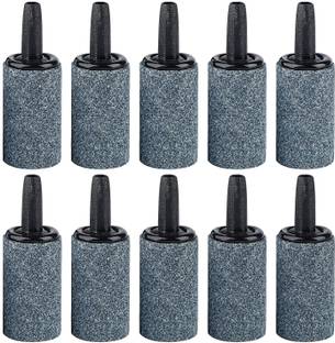 VAYINATO 1 Inch Cylinder Bubble Diffuser Air stones for Aquarium Fish Tank (Pack Of 10) Aquarium Tool