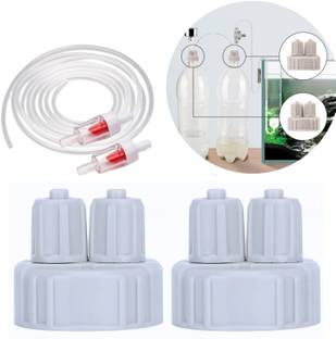 VAYINATO Aquarium CO2 Bottle Generator Quick Twist Cap A & B with Air Tube & Check Valve Aquarium Tool