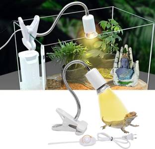 VAYINATO 50 Watts White UVA & UVB Reptile Light | Turtle Basking Heat Lamp Aquarium Tool
