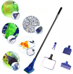 VAYINATO 5 in 1 Aquarium Cleaning and Maintenance Kit with Fish Net/Algae Scrapper Aquarium Tool