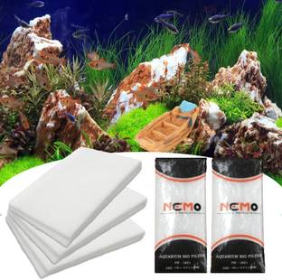 VAYINATO (Pack of 2) Nemo 3 Feet Fish Tank Biochemical Filter Cotton Sponge Aquarium Tool