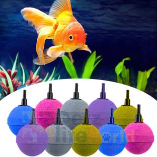 VAYINATO Aquarium (Pack 0f 20) 1 Inch Ball Shaped Oxygen Aerator Air Stone | Multi Colour Aquarium Tool