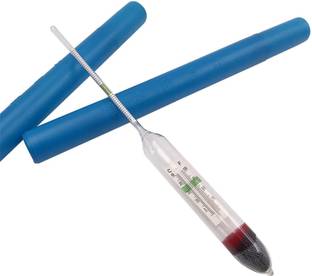 VAYINATO Aquarium Floating Glass 2 in 1 Hydrometer with Thermometer | Accurate Reading Aquarium Tool