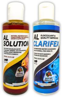 Jothi Aquatics Aquarium Fish Tank Starter Kit | AL Solution + Clarifex | 2x100ml Aquarium Tool