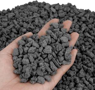 VAYINATO 500g Black Natural Lava Chips for Plants Garden Landscaping Fish Tank Decoration Aquarium Tool