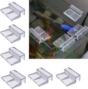 VAYINATO 6 Pcs (6MM) Acrylic Aquarium Fish Tank Glass Clossing Top Lid Cover Support Clip Aquarium Tool
