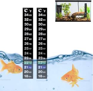 VAYINATO Aquarium 2-Pack Sticker Thermometers for Convenient Temperature Monitoring Aquarium Tool