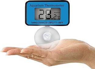 VAYINATO Sunsun Aquarium Digital Fish Tank Thermometer (WDJ-005) with Water Proof Aquarium Tool