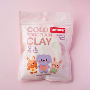 Jenna Cold Porcelain Clay | Non-Toxic, Ideal for charms and miniatures | Air Dry Art Clay