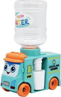 AMB Kids Latest Mini Bus Water Dispenser with 12 Cotton Clay Toy (Pack of 1) Art Clay