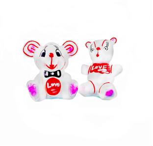 ATNAYAJ Handmade Teddy Bear Clay Modelling for Kids/Decoration/Gift Items (Pack of 2) Art Clay