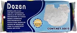 URBAN BOX Dozen Natural Air-Dry Clay, White,All-Purpose Modeling Clay, Art Clay