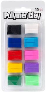 Kreative Kraft 10 Color Polymer Clay Set for Jewellery Earrings Making Art Clay