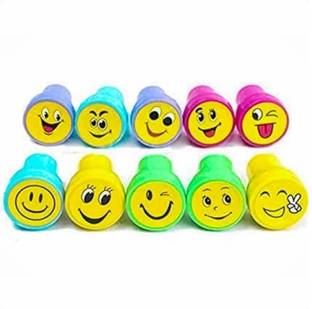 GLOW FIRST Emoji Stamp with Smile Design Face stamp Art Clay Art Clay